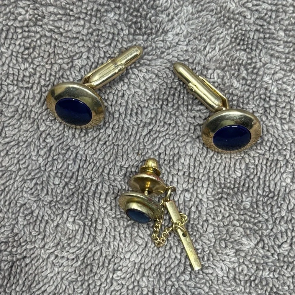 SWANK cufflinks tie